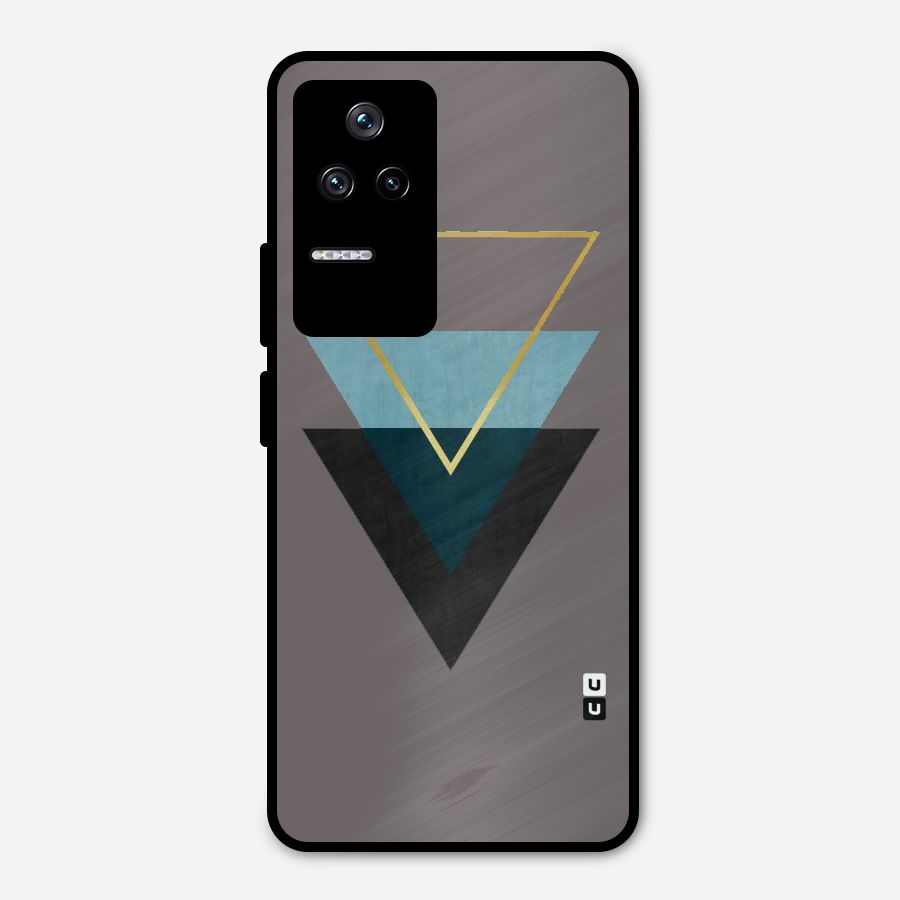Pastel Triangle Metal Back Case for Poco F4 5G