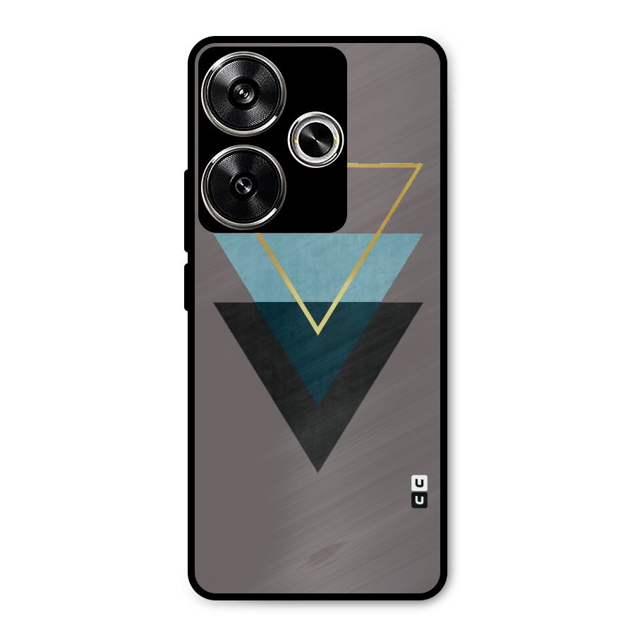 Pastel Triangle Metal Back Case for Poco F6