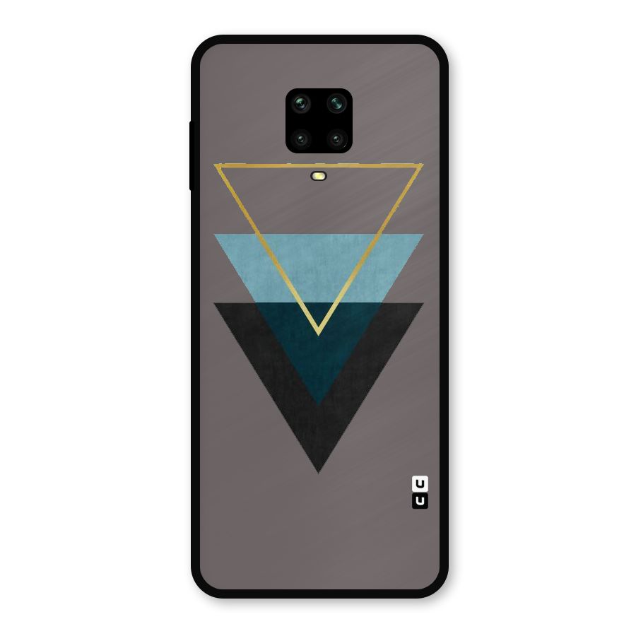 Pastel Triangle Metal Back Case for Poco M2 Pro