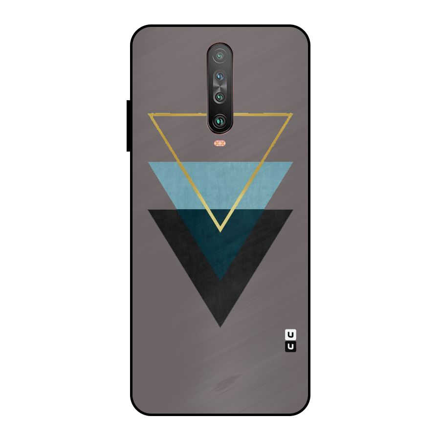 Pastel Triangle Metal Back Case for Poco X2