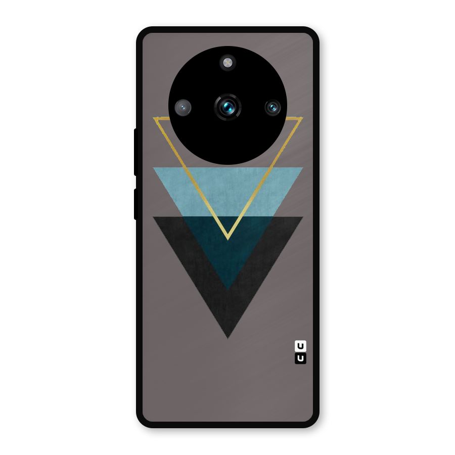 Pastel Triangle Metal Back Case for Realme 11 Pro