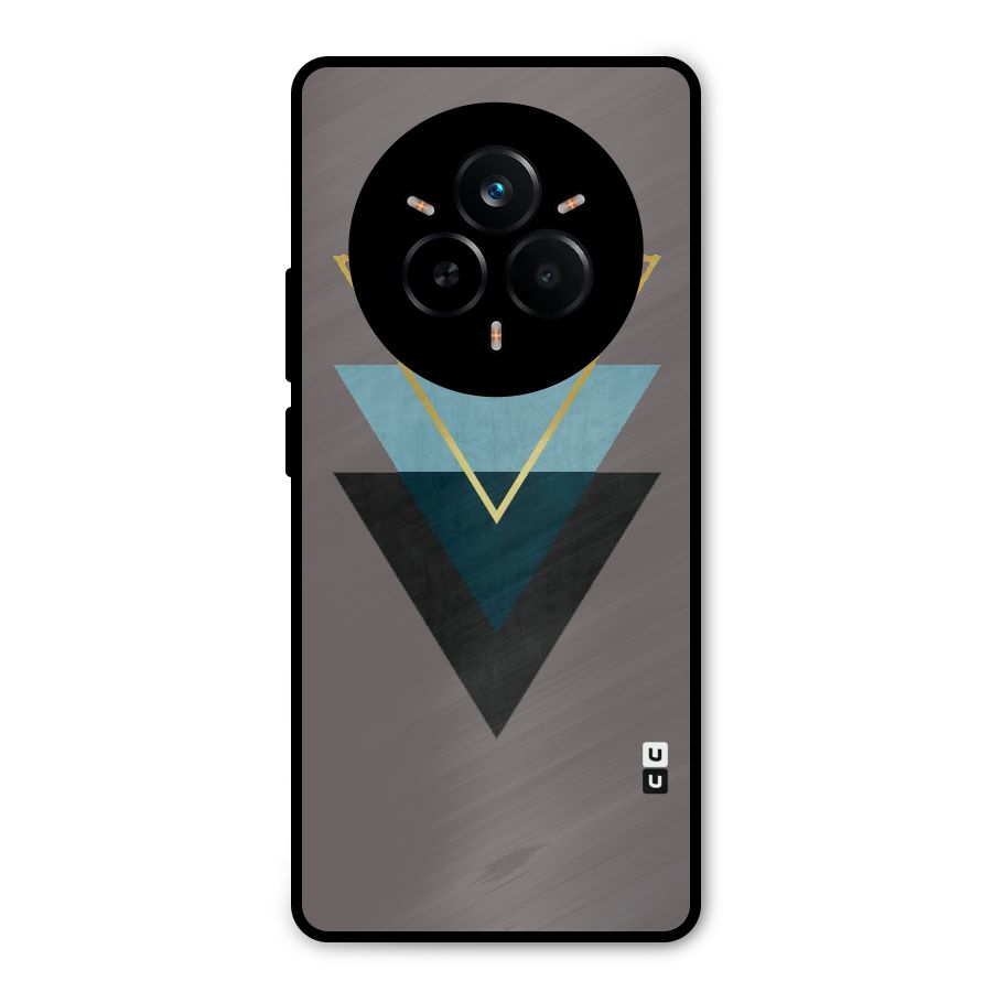 Pastel Triangle Metal Back Case for Realme 14 Pro