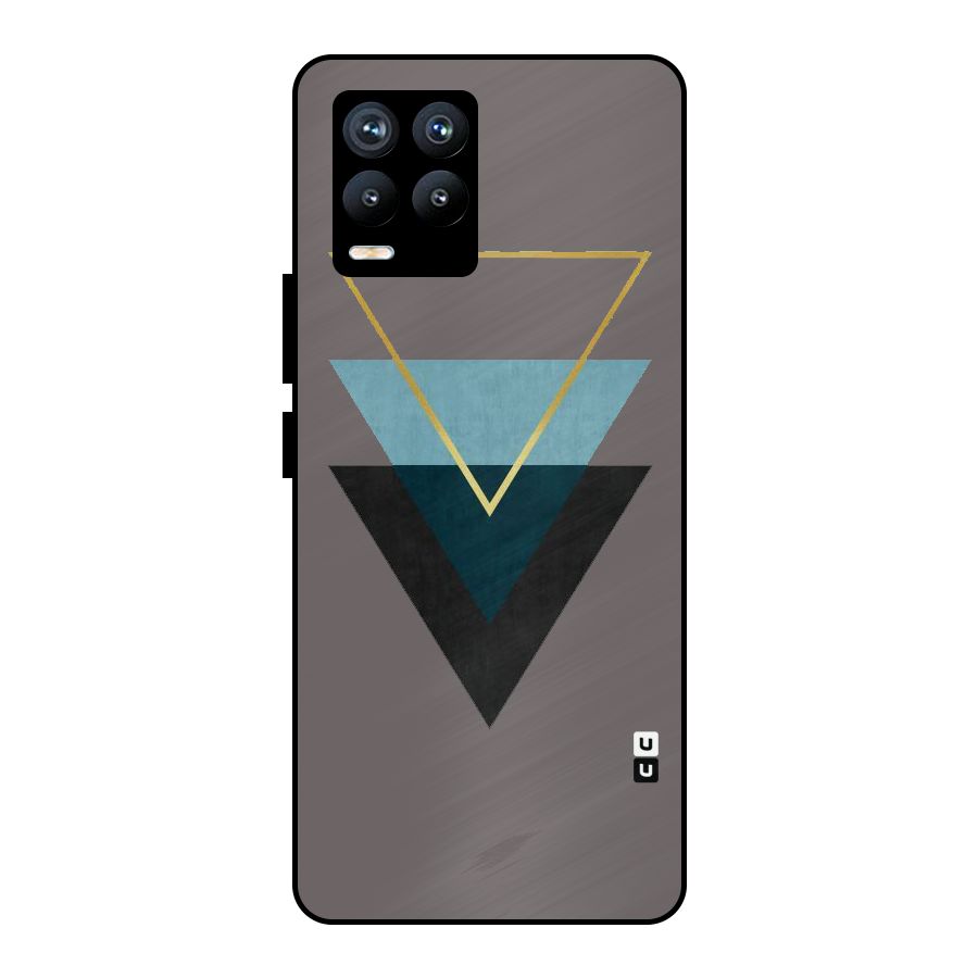 Pastel Triangle Metal Back Case for Realme 8 Pro