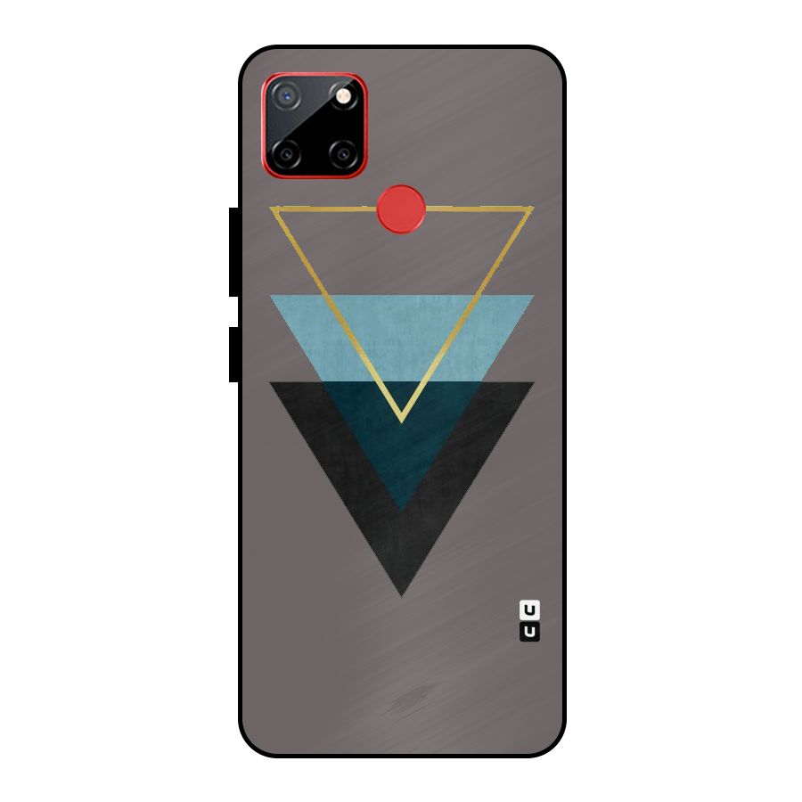 Pastel Triangle Metal Back Case for Realme C12
