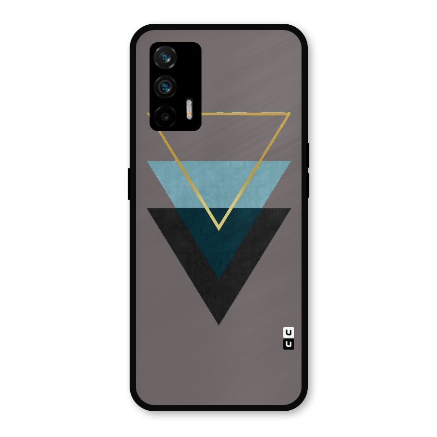 Pastel Triangle Metal Back Case for Realme GT 5G