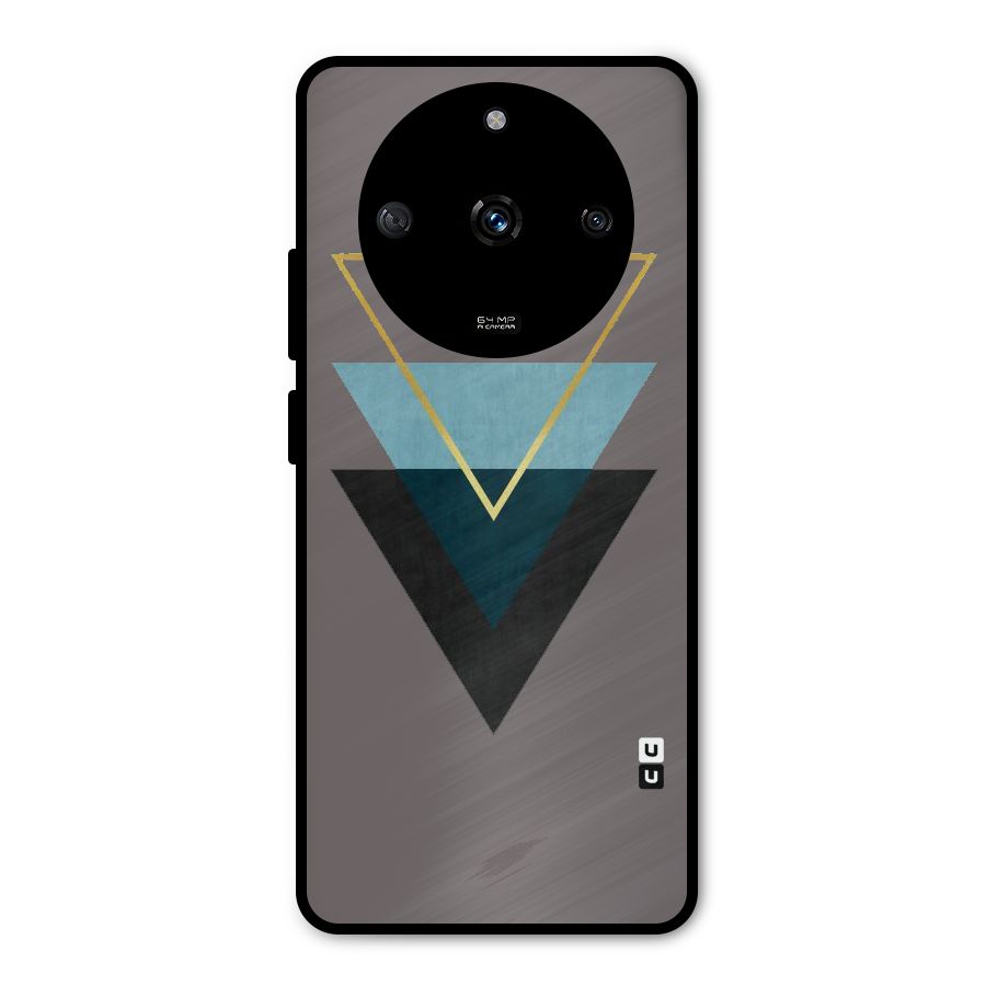 Pastel Triangle Metal Back Case for Realme Narzo 60 5G