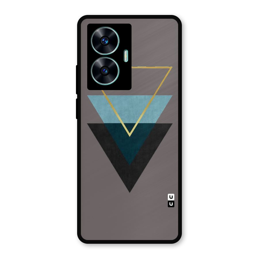 Pastel Triangle Metal Back Case for Realme Narzo N55