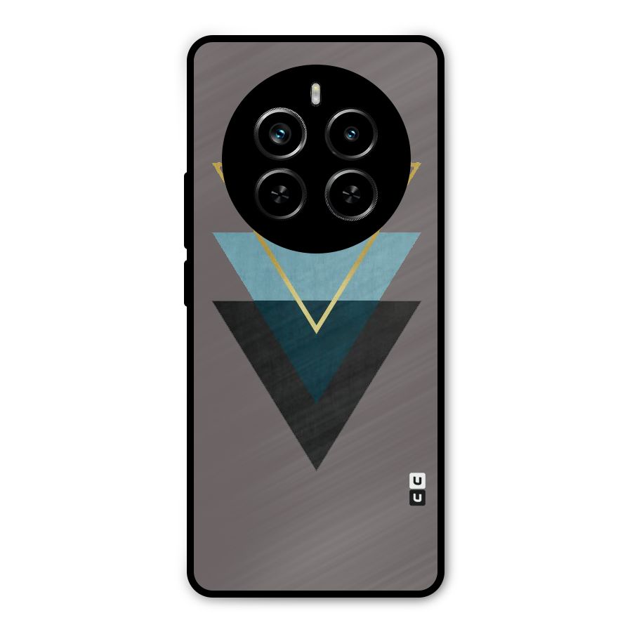Pastel Triangle Metal Back Case for Realme P1 Pro