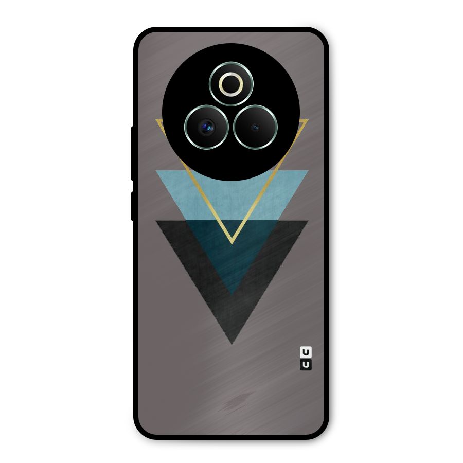 Pastel Triangle Metal Back Case for Realme P3 Pro