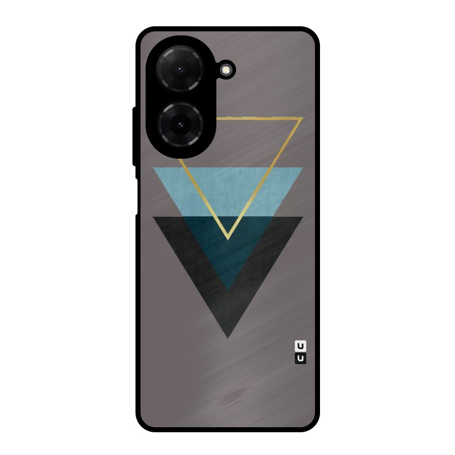 Pastel Triangle Metal Back Case for Redmi A5 4G