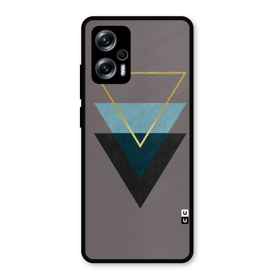 Pastel Triangle Metal Back Case for Redmi K50i
