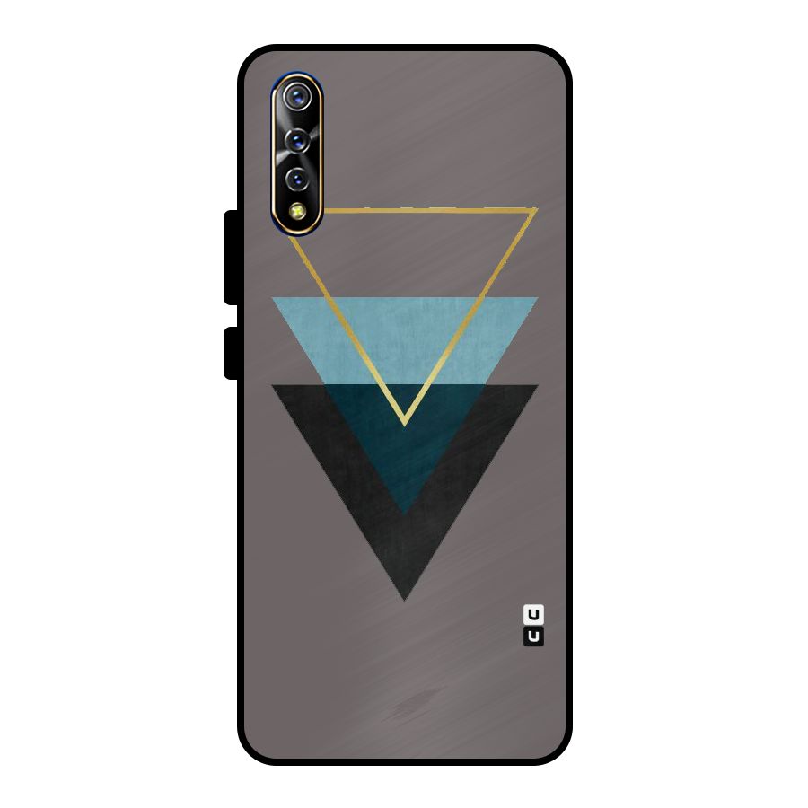 Pastel Triangle Metal Back Case for Vivo S1