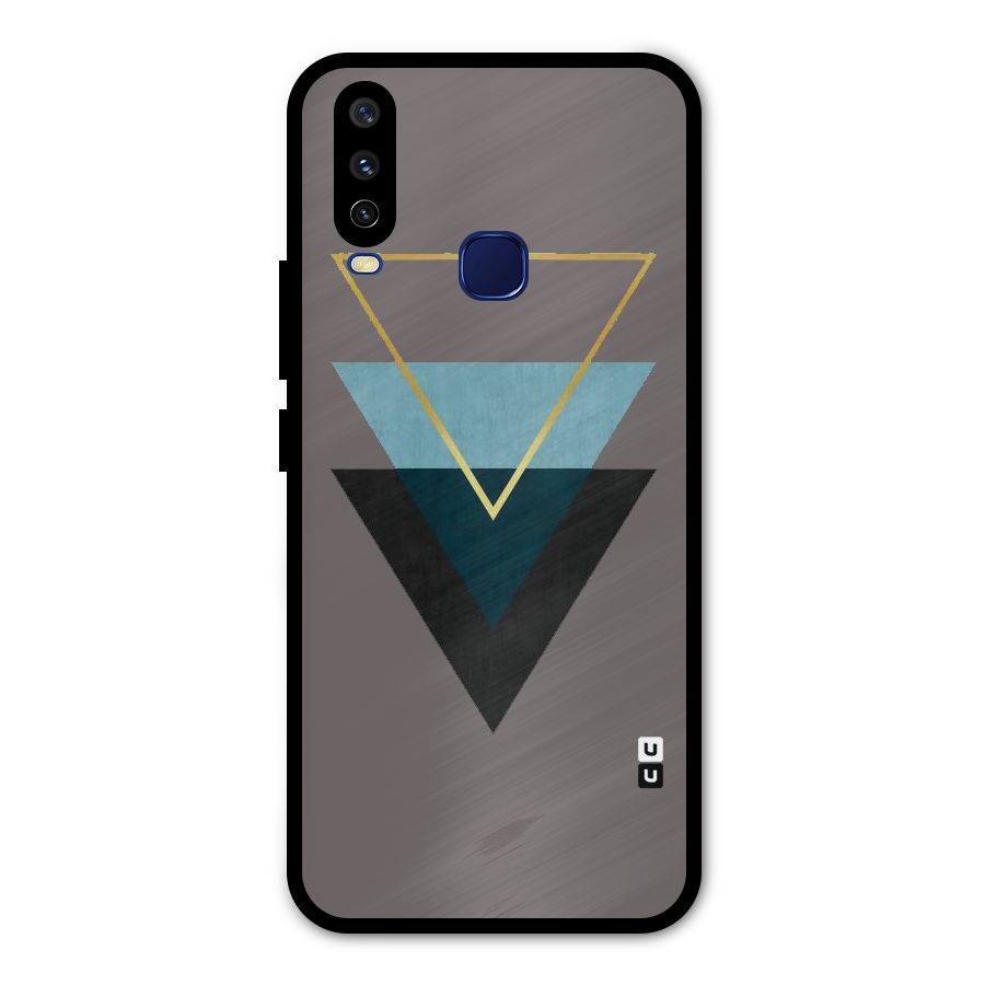 Pastel Triangle Metal Back Case for Vivo V17
