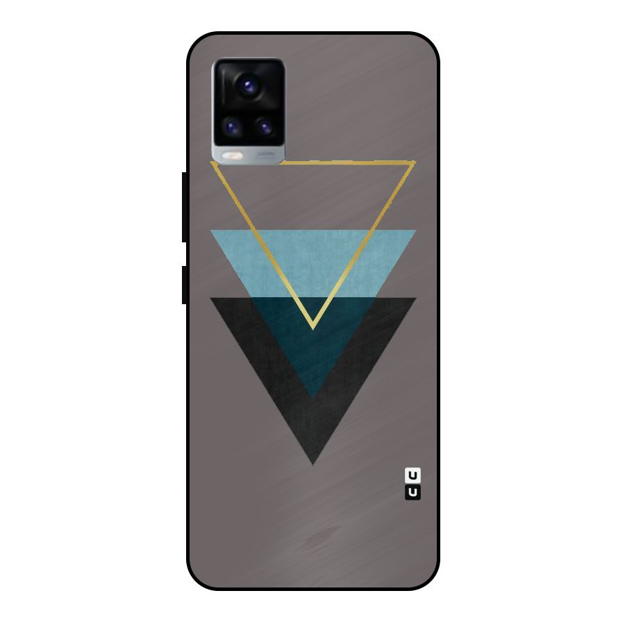 Pastel Triangle Metal Back Case for Vivo V20