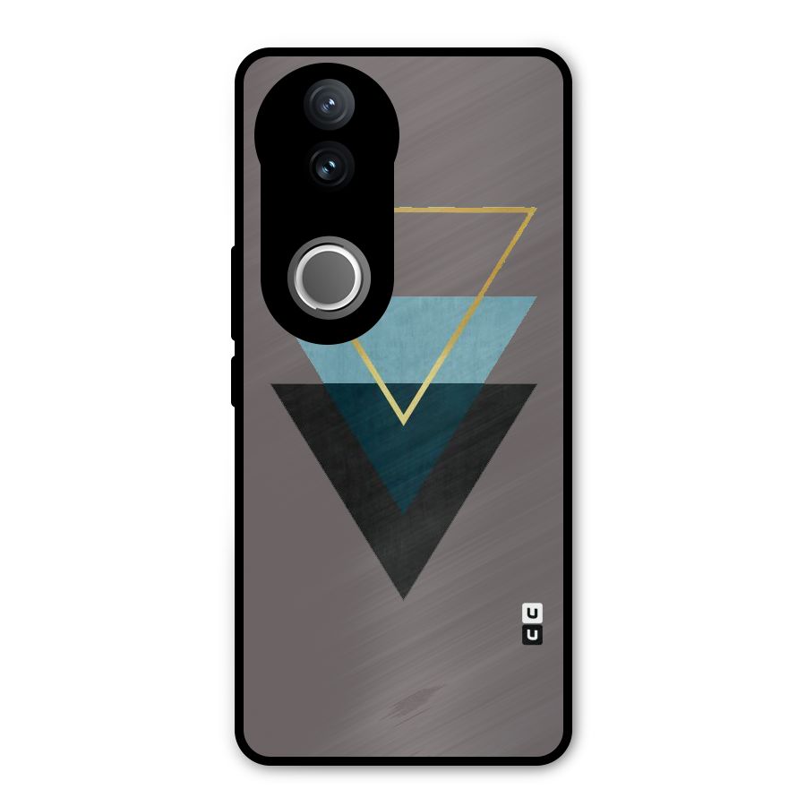 Pastel Triangle Metal Back Case for Vivo V50