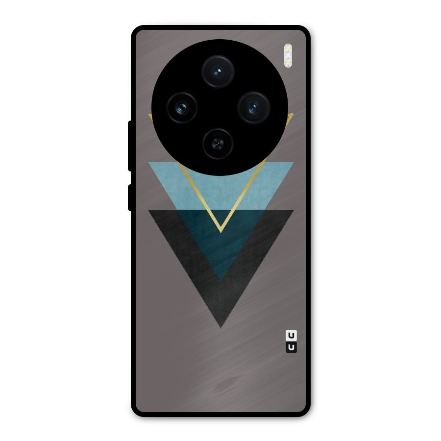 Pastel Triangle Metal Back Case for Vivo X100