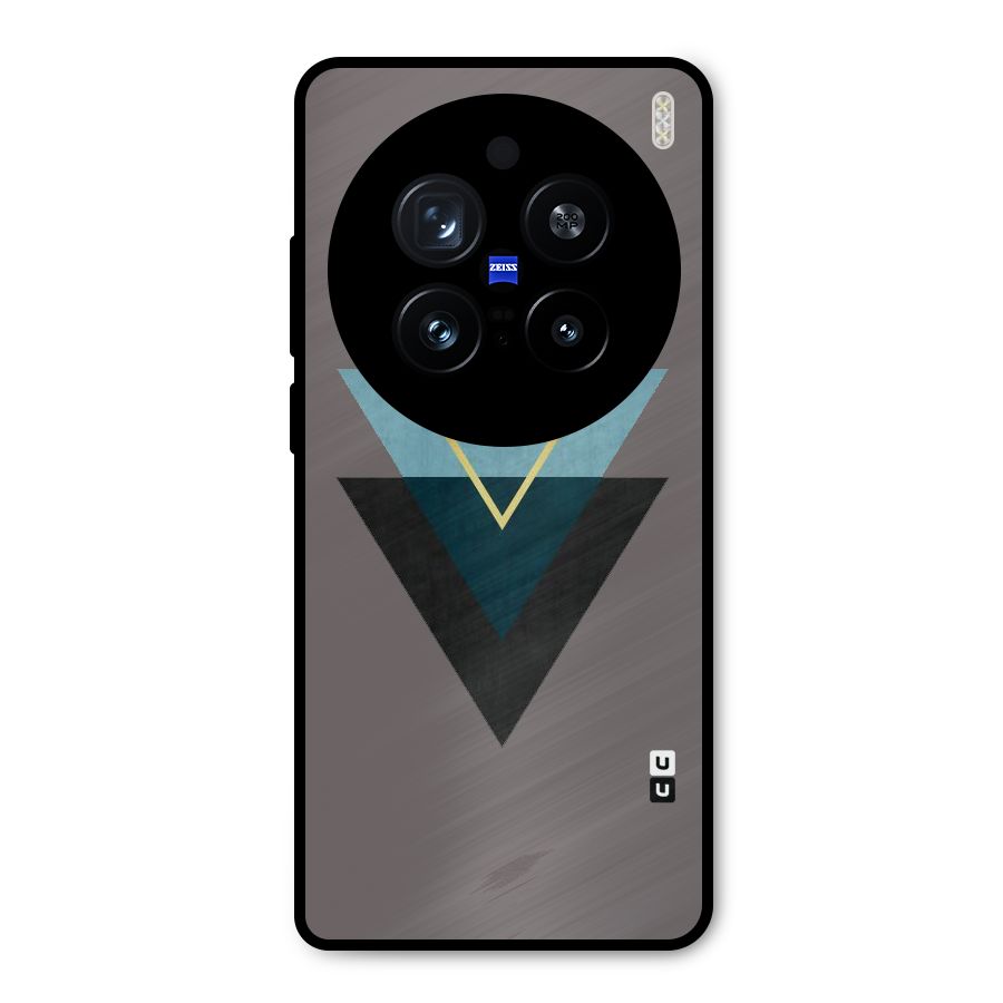 Pastel Triangle Metal Back Case for Vivo X200 Pro
