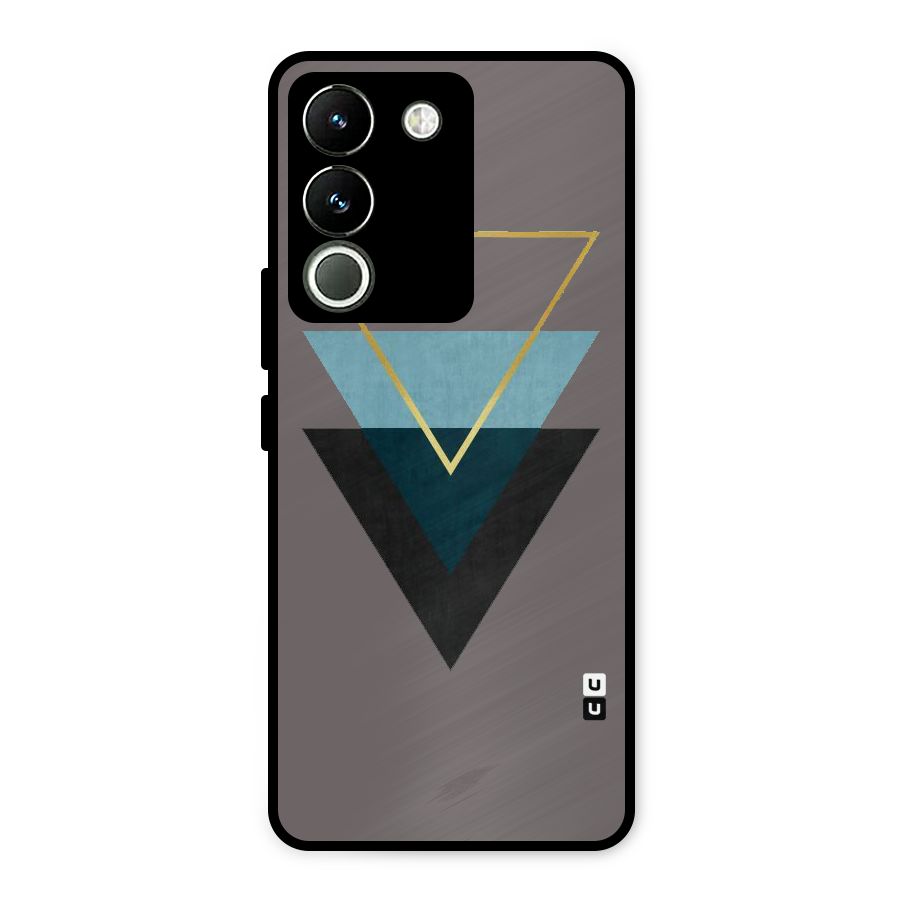 Pastel Triangle Metal Back Case for Vivo Y200