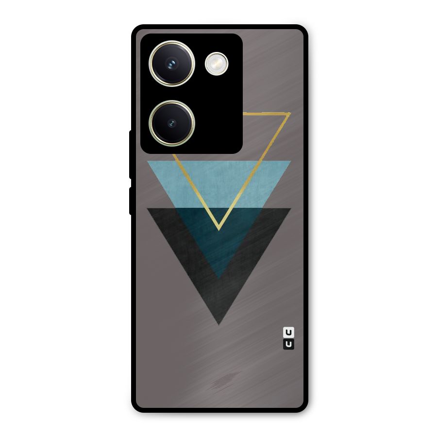 Pastel Triangle Metal Back Case for Vivo Y200 Pro
