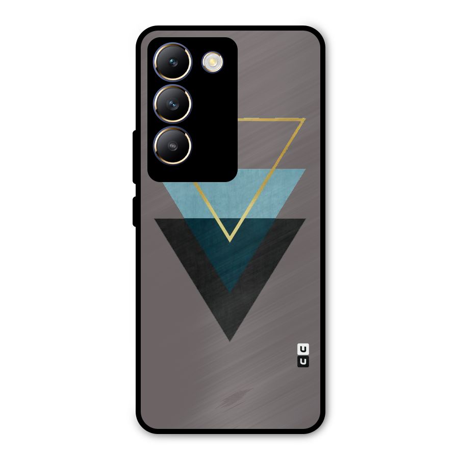 Pastel Triangle Metal Back Case for Vivo Y200e