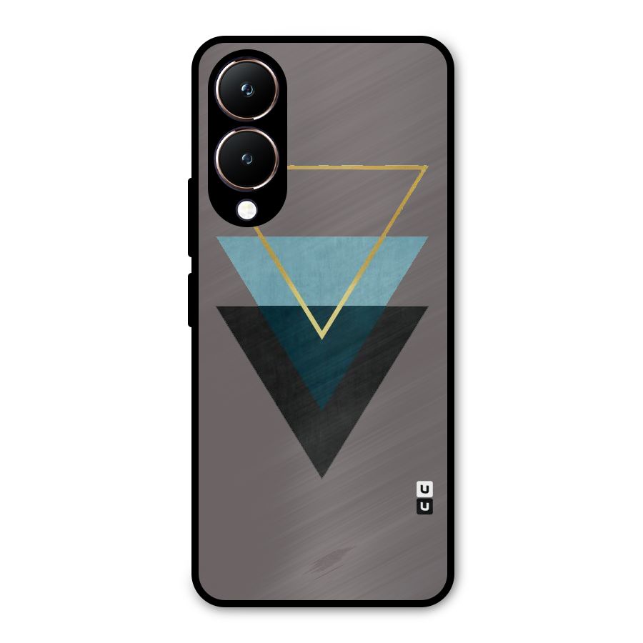 Pastel Triangle Metal Back Case for Vivo Y28