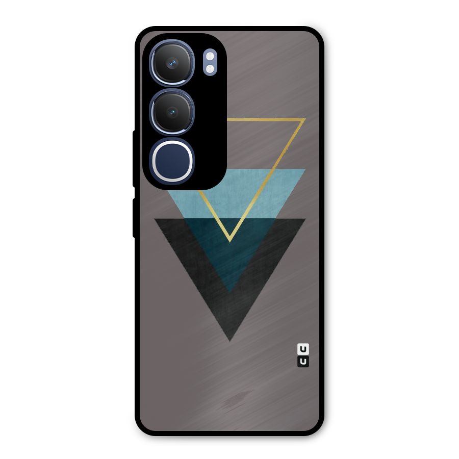 Pastel Triangle Metal Back Case for Vivo Y29