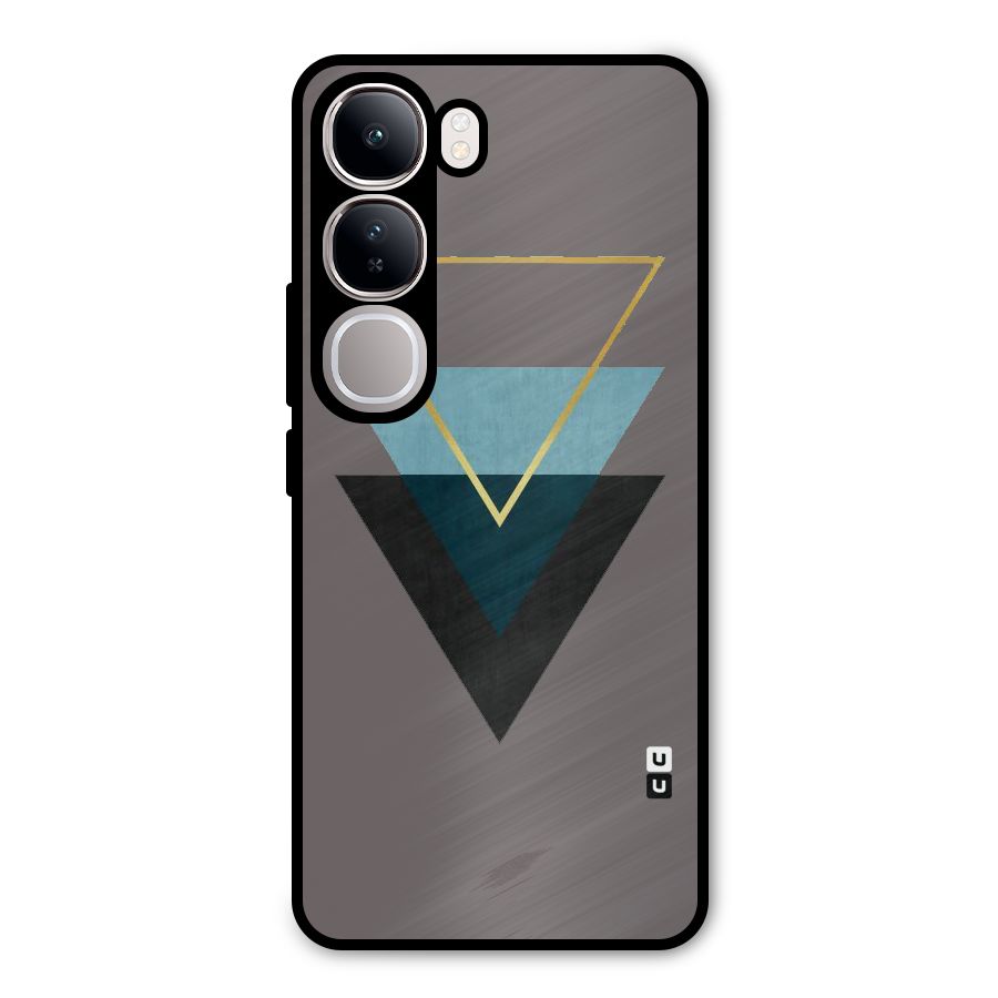 Pastel Triangle Metal Back Case for Vivo Y300