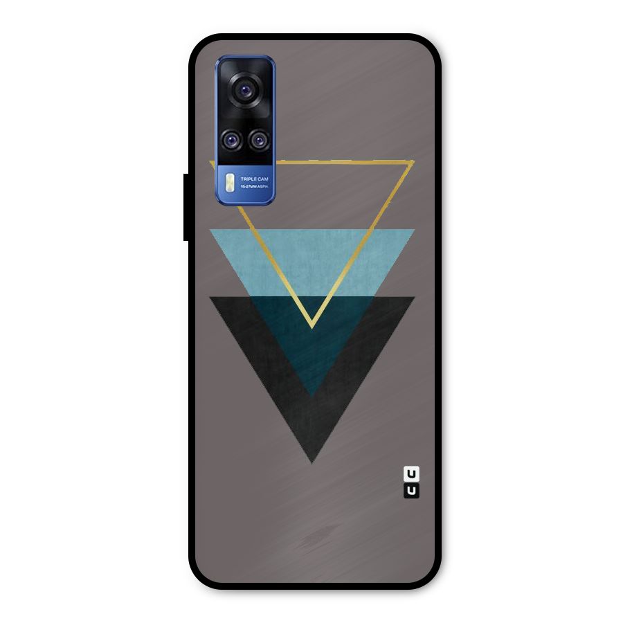 Pastel Triangle Metal Back Case for Vivo Y51A
