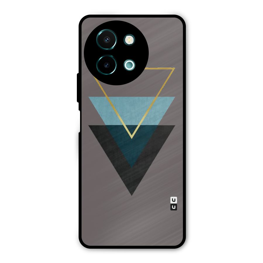 Pastel Triangle Metal Back Case for Vivo Y58
