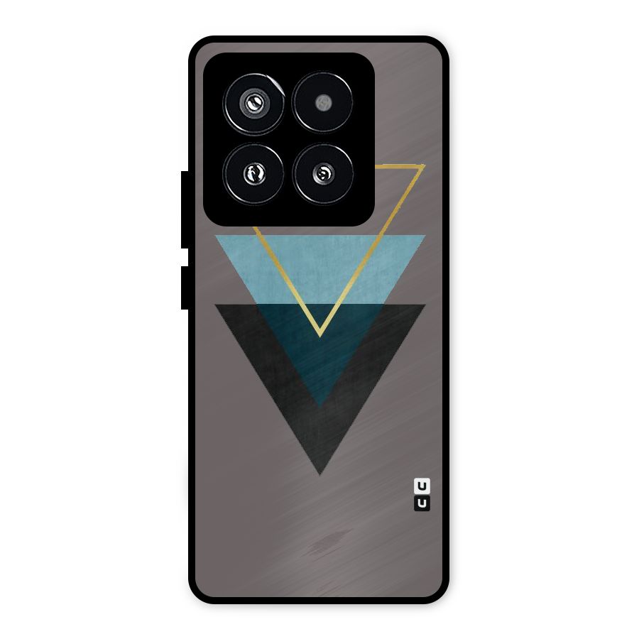 Pastel Triangle Metal Back Case for Xiaomi 14 Pro