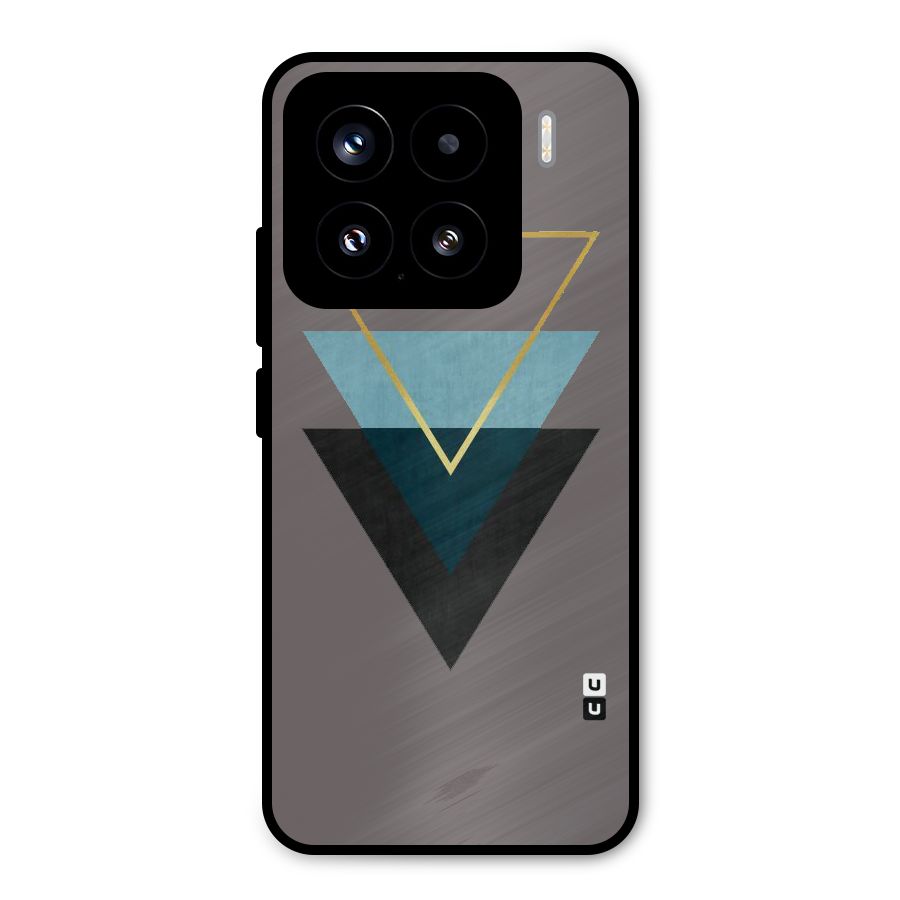 Pastel Triangle Metal Back Case for Xiaomi 15