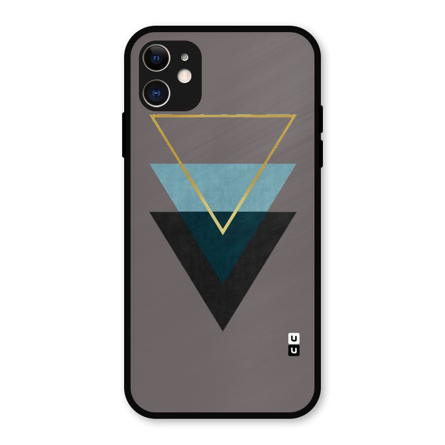 Pastel Triangle Metal Back Case for iPhone 11