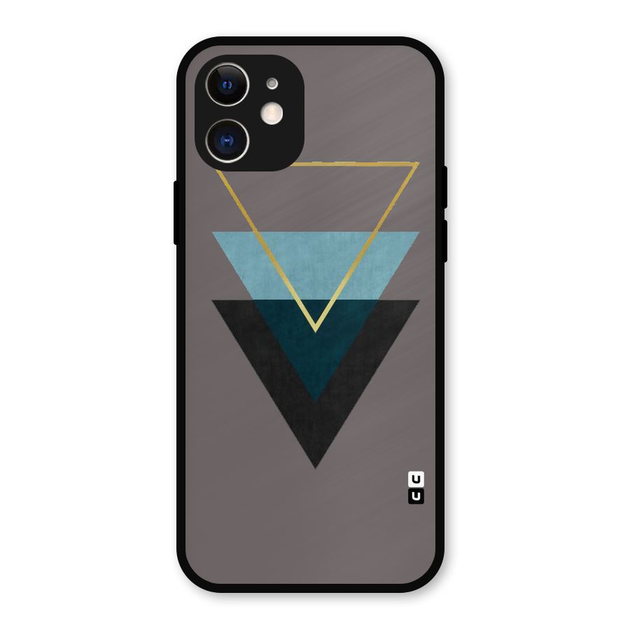 Pastel Triangle Metal Back Case for iPhone 12