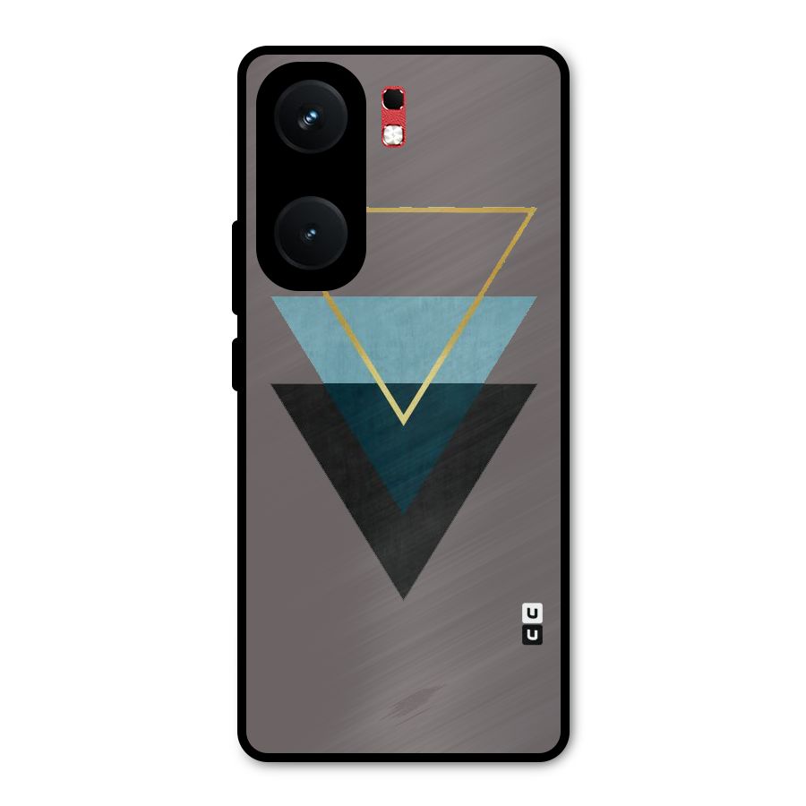 Pastel Triangle Metal Back Case for iQOO Neo 9 Pro