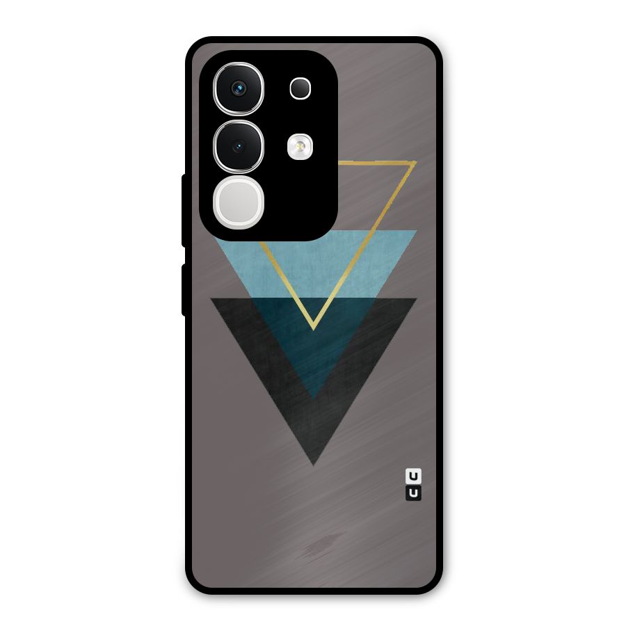 Pastel Triangle Metal Back Case for iQOO Z10x