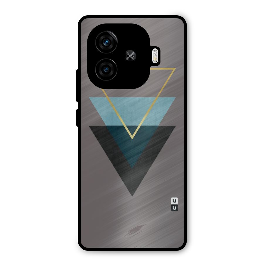 Pastel Triangle Metal Back Case for iQOO Z9 Turbo
