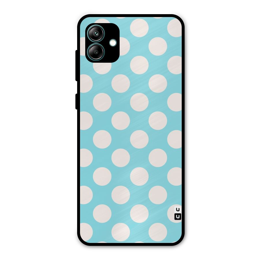 Pastel White Polka Dots Metal Back Case for Galaxy A04