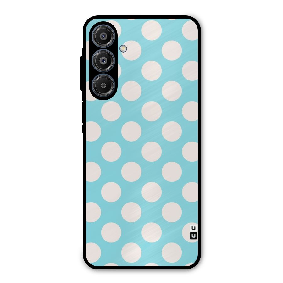 Pastel White Polka Dots Metal Back Case for Galaxy A16 5G