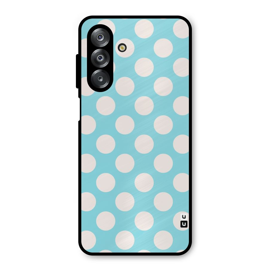 Pastel White Polka Dots Metal Back Case for Galaxy A26