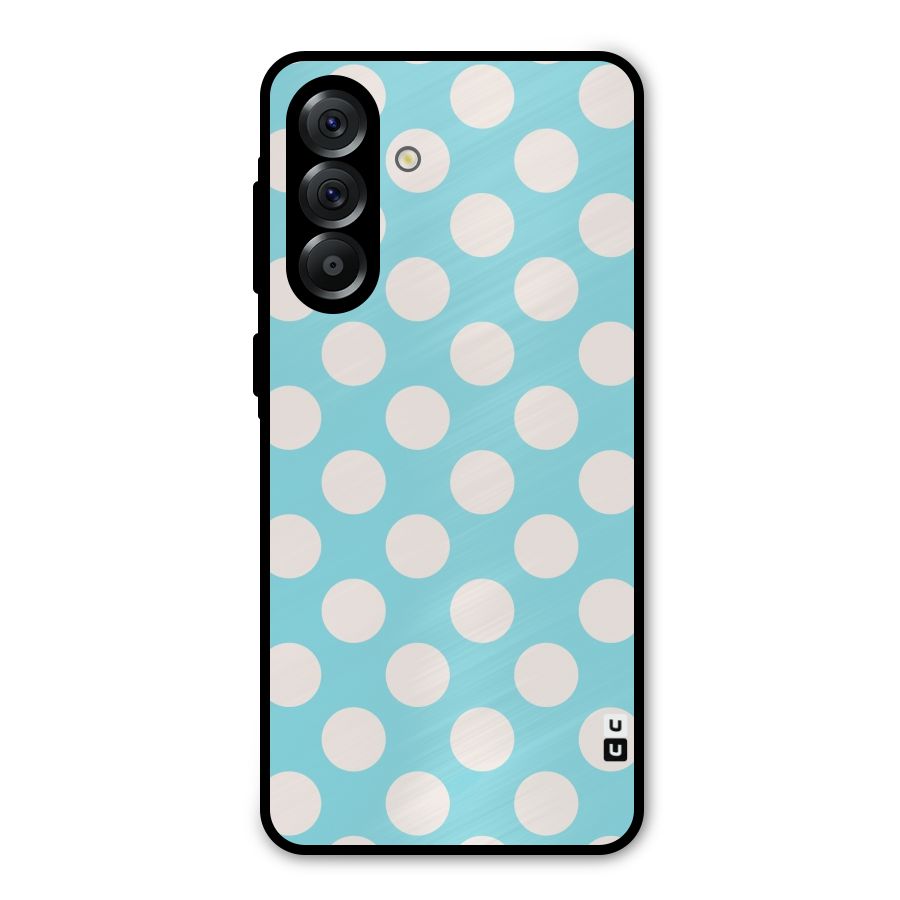 Pastel White Polka Dots Metal Back Case for Galaxy A36