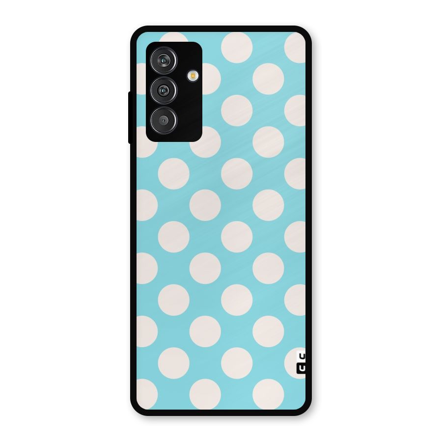 Pastel White Polka Dots Metal Back Case for Galaxy F13