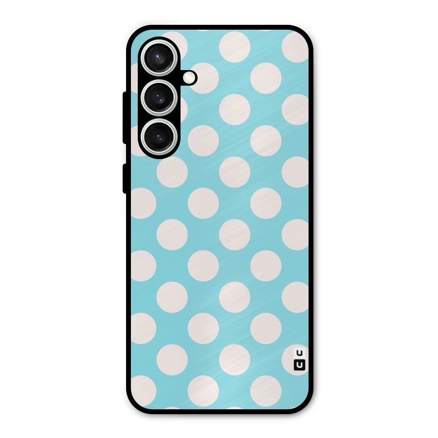 Pastel White Polka Dots Metal Back Case for Galaxy S23 FE