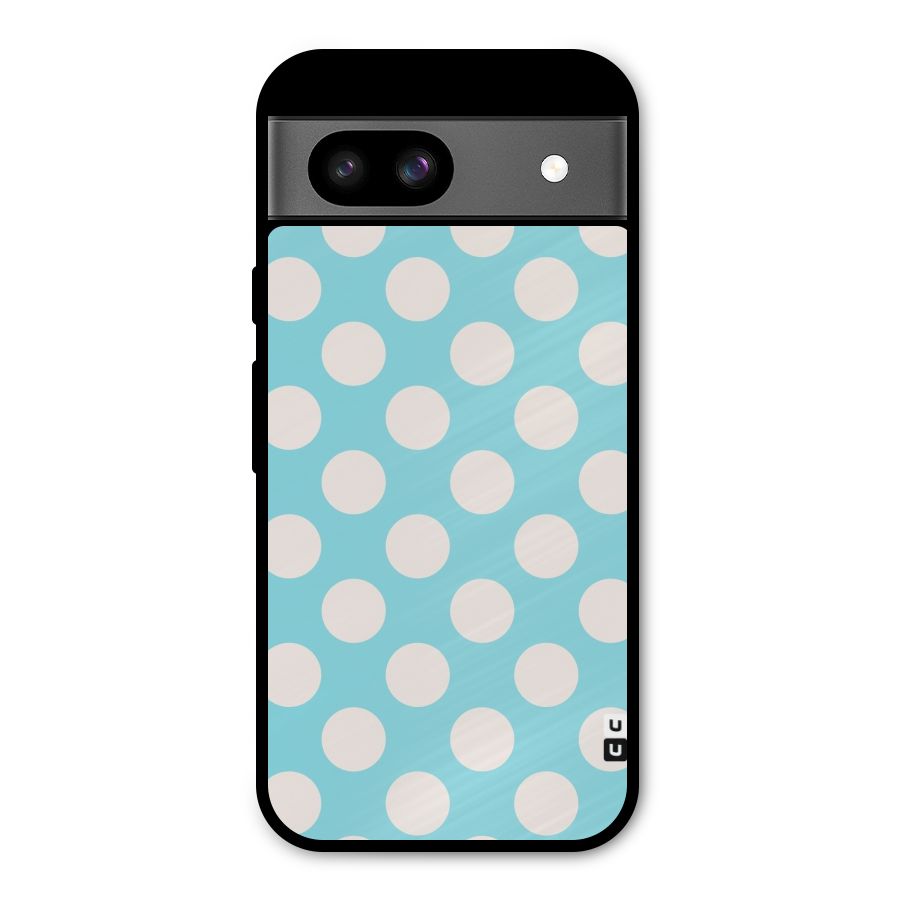 Pastel White Polka Dots Metal Back Case for Google Pixel 8a