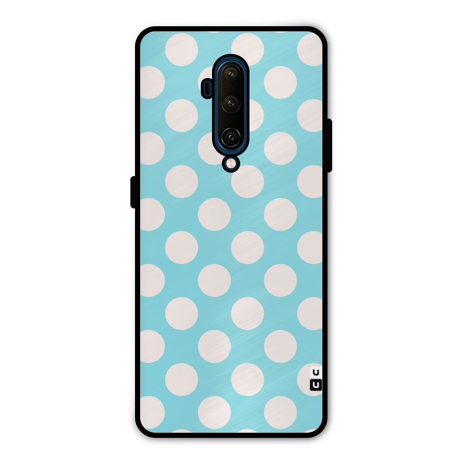 Pastel White Polka Dots Metal Back Case for OnePlus 7T Pro