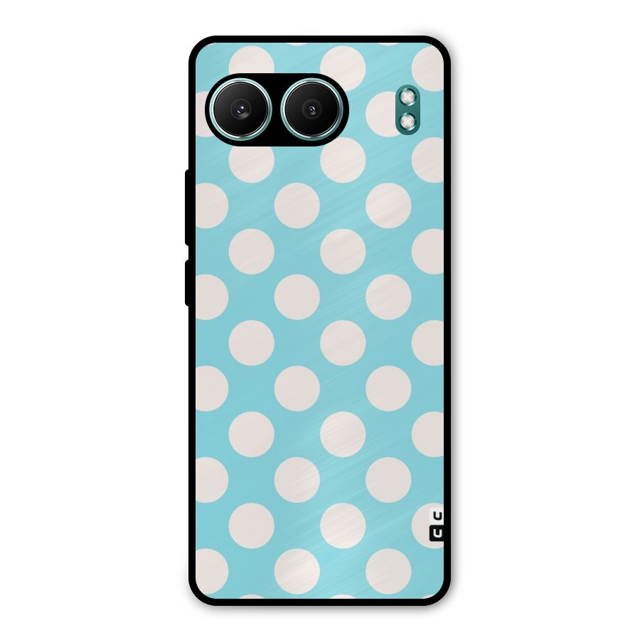 Pastel White Polka Dots Metal Back Case for OnePlus Nord 4