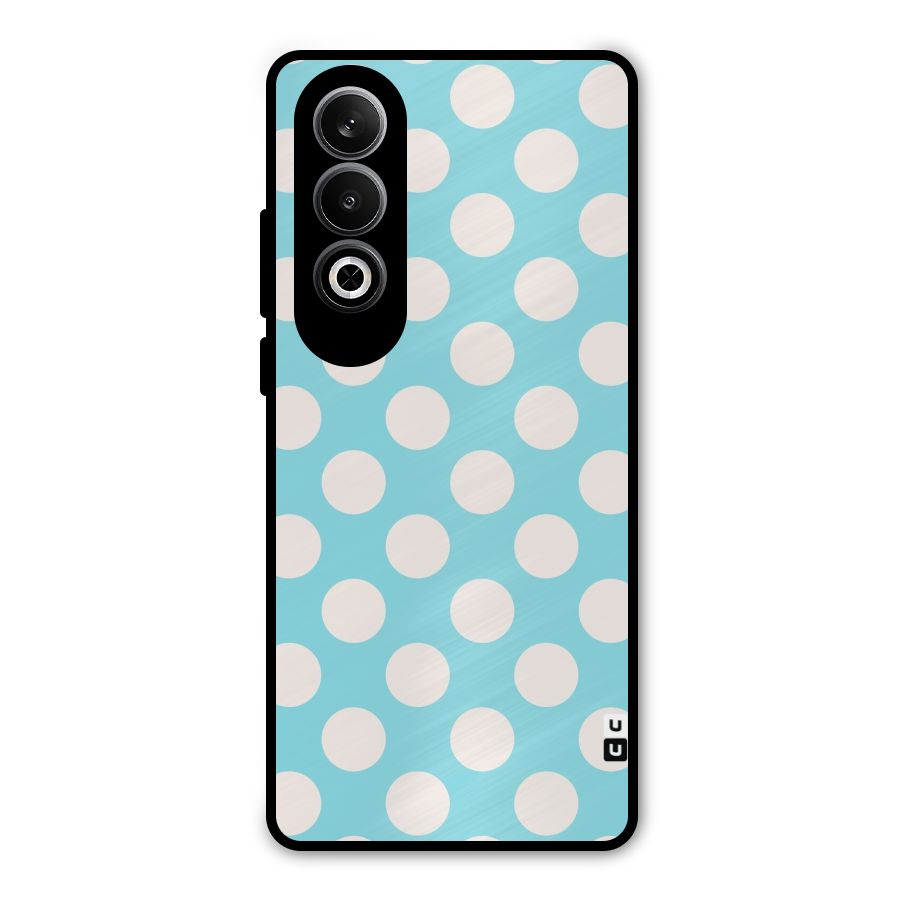 Pastel White Polka Dots Metal Back Case for OnePlus Nord CE4