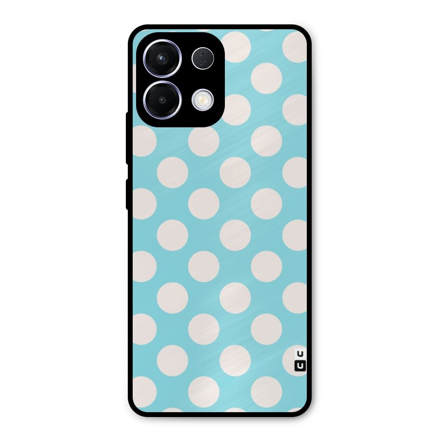 Pastel White Polka Dots Metal Back Case for Oppo K13