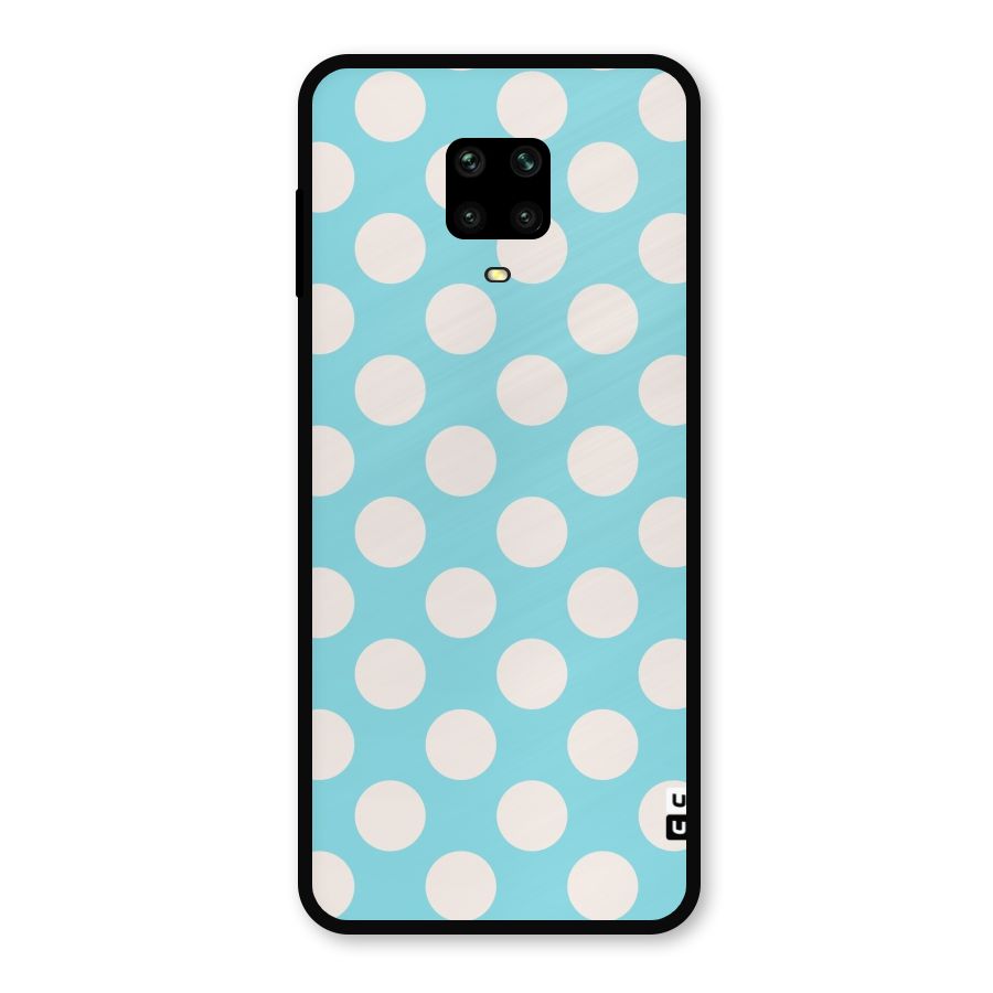 Pastel White Polka Dots Metal Back Case for Poco M2