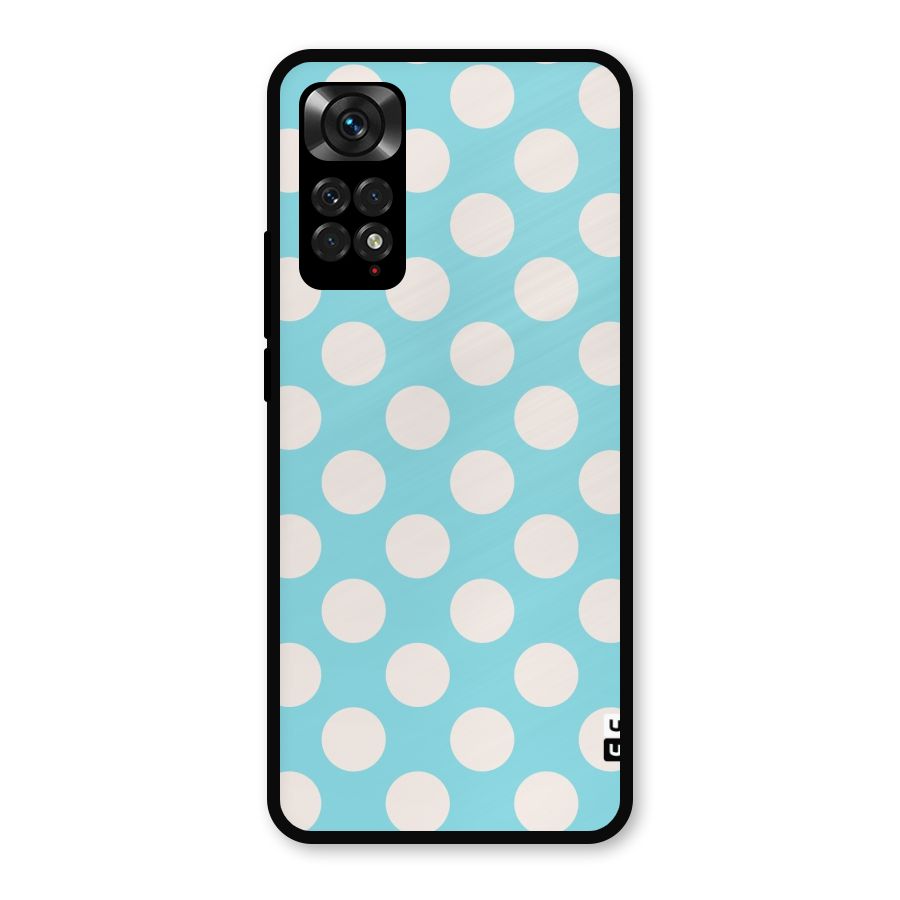 Pastel White Polka Dots Metal Back Case for Redmi Note 11s