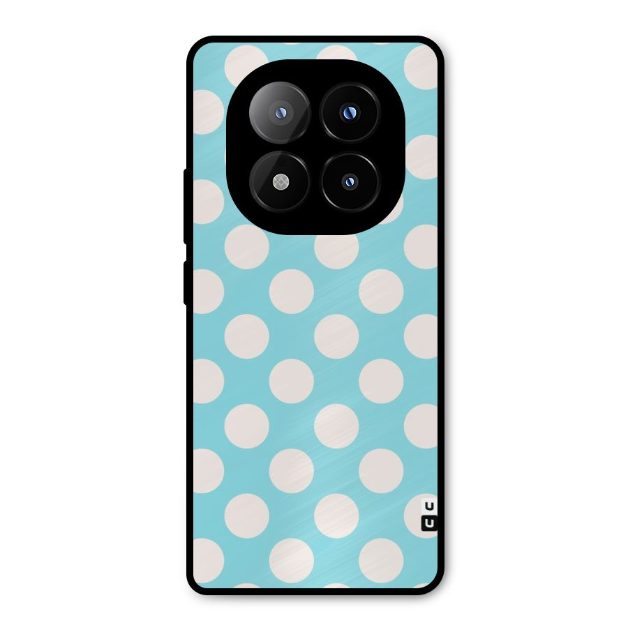 Pastel White Polka Dots Metal Back Case for Redmi Note 14 Pro Plus 5G